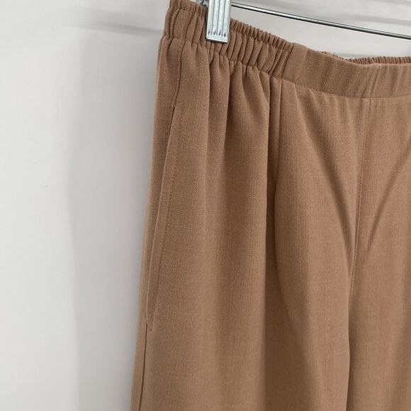 Draper's and Damon's Petites Brown Elastic Waist Straight Leg PS Petite Small - Picture 3 of 9